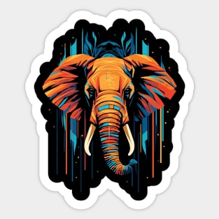 Elephant Pop Art Sticker